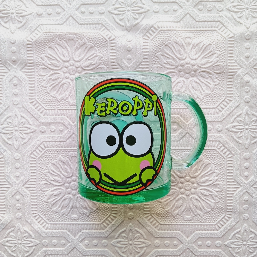 Keroppi Green Glass Mug